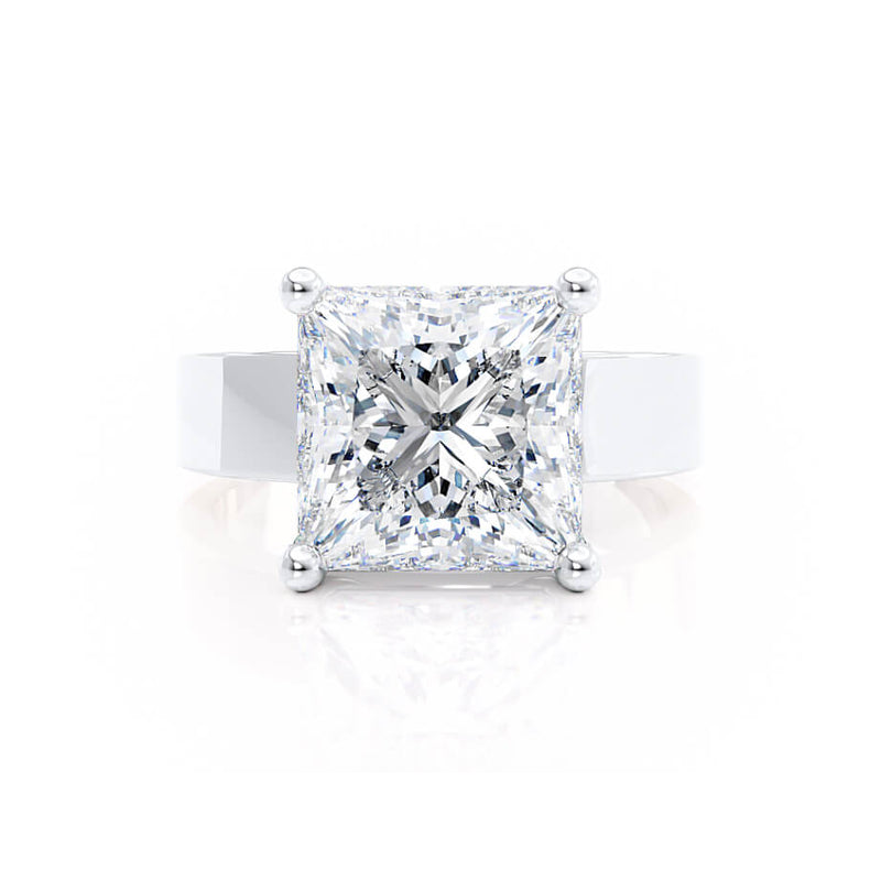 REGENT - Princess Lab Diamond 18k White Gold Solitaire