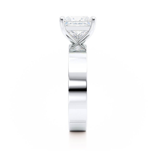 REGENT - Princess Lab Diamond 18k White Gold Solitaire