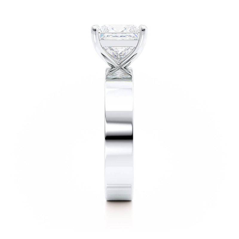 REGENT - Princess Lab Diamond 18k White Gold Solitaire