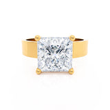 REGENT - Princess Lab Diamond 18k Yellow Gold Solitaire