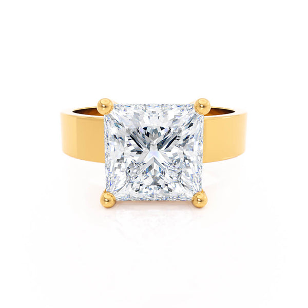 REGENT - Princess Lab Diamond 18k Yellow Gold Solitaire