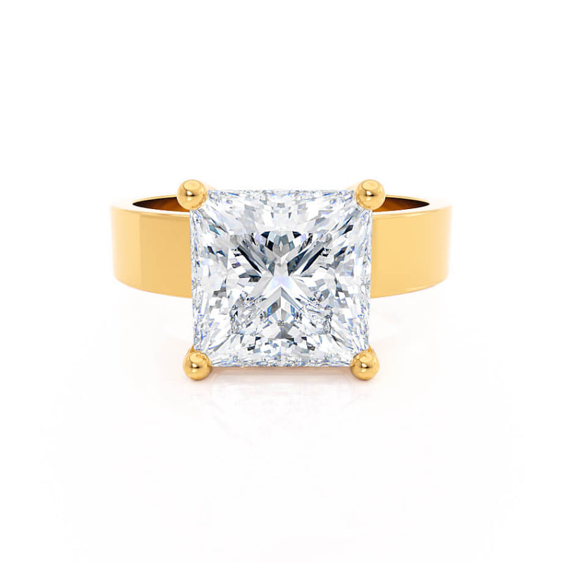 REGENT - Princess Lab Diamond 18k Yellow Gold Solitaire