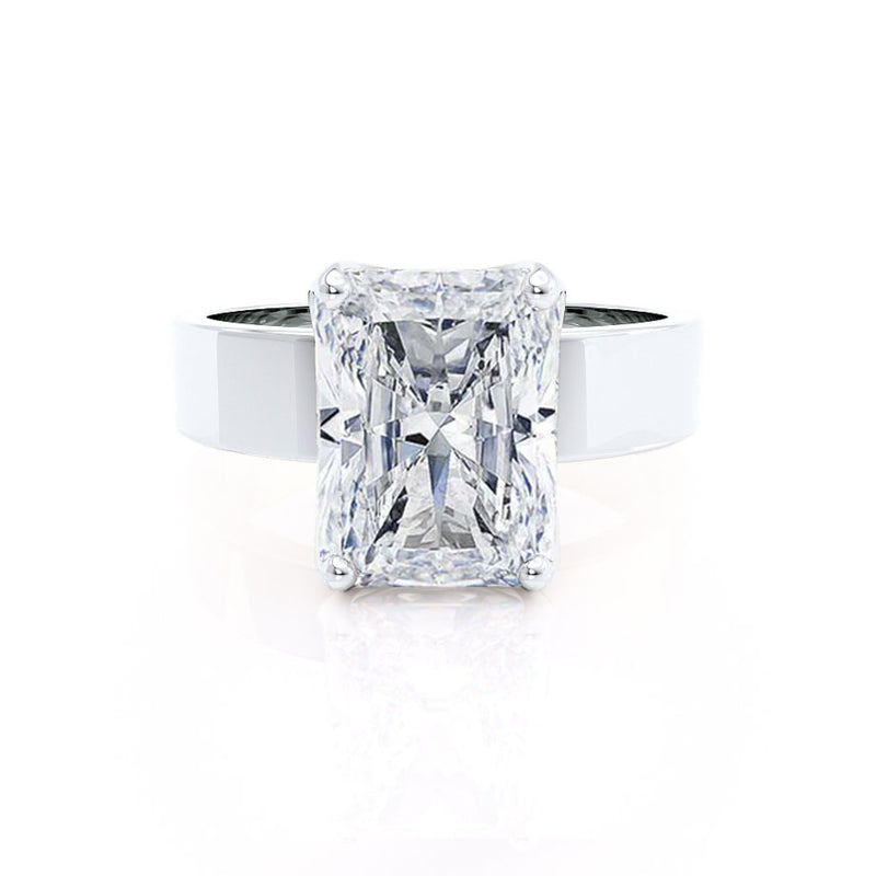 REGENT - Radiant Lab Diamond 18k White Gold Solitaire