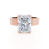 REGENT - Radiant Lab Diamond 18k Rose Gold Solitaire