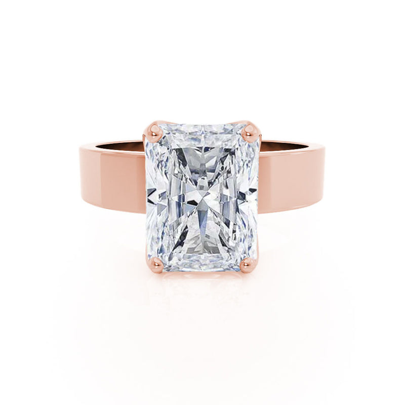REGENT - Radiant Lab Diamond 18k Rose Gold Solitaire