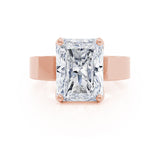 REGENT - Radiant Lab Diamond 18k Rose Gold Solitaire