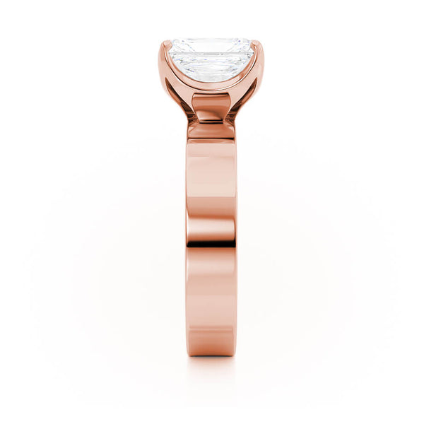 REGENT - Radiant Lab Diamond 18k Rose Gold Solitaire