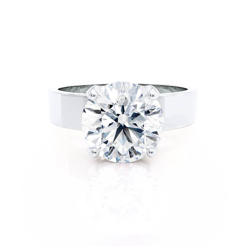 REGENT - Round Lab Diamond 18k White Gold Solitaire