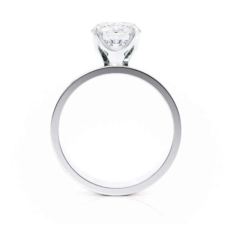 REGENT - Round Lab Diamond 18k White Gold Solitaire