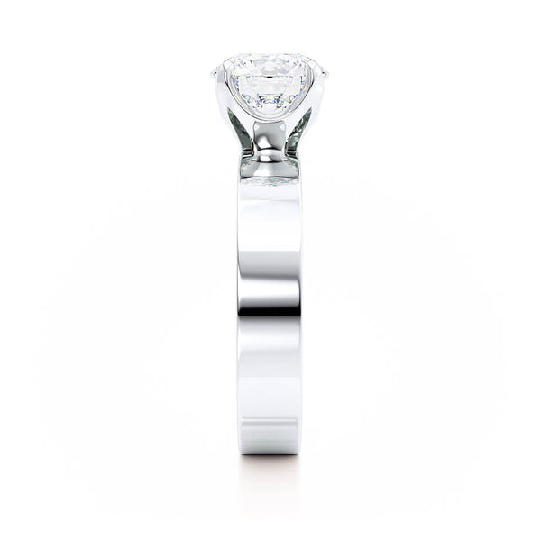 REGENT - Round Lab Diamond 18k White Gold Solitaire