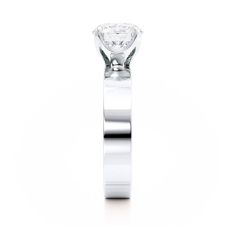 REGENT - Round Lab Diamond 18k White Gold Solitaire