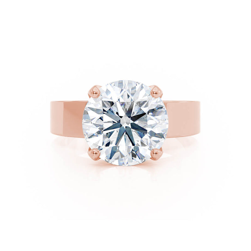 REGENT - Round Lab Diamond 18k Rose Gold Solitaire