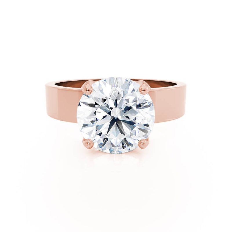 REGENT - Round Lab Diamond 18k Rose Gold Solitaire