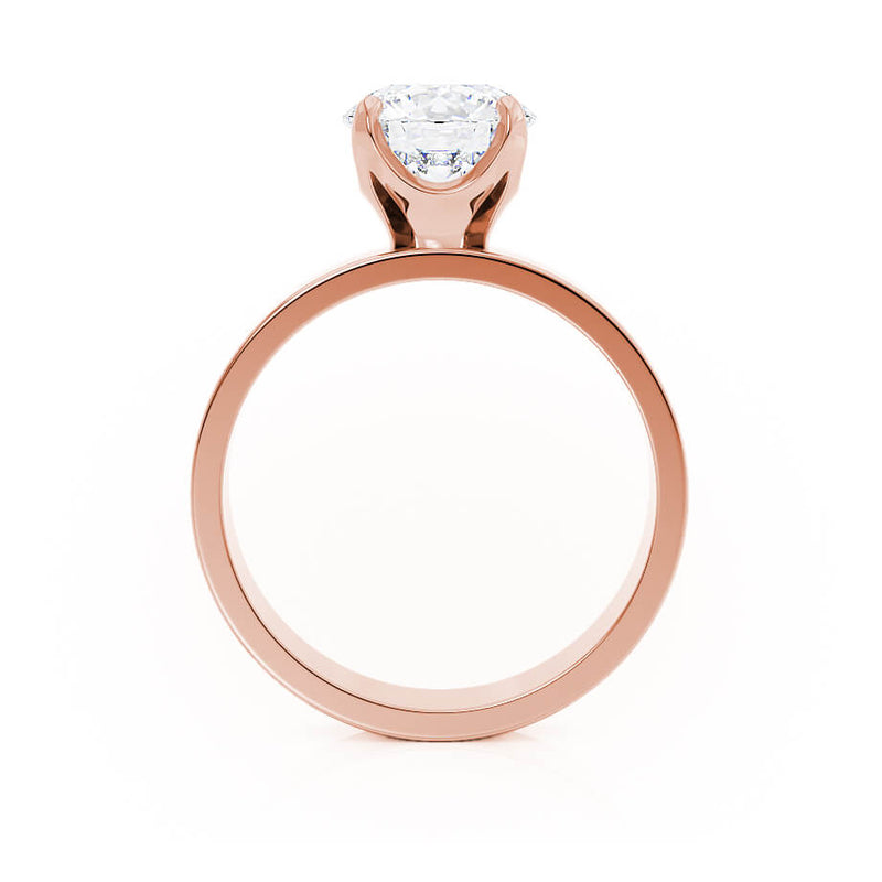 REGENT - Round Lab Diamond 18k Rose Gold Solitaire