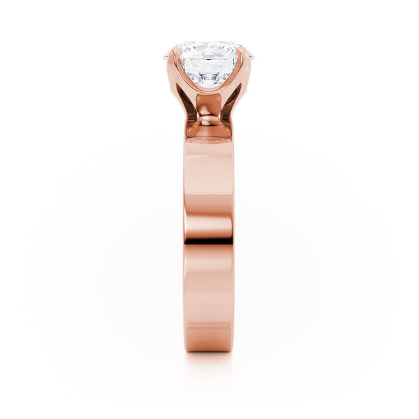 REGENT - Round Lab Diamond 18k Rose Gold Solitaire