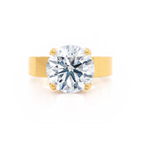 REGENT - Round Lab Diamond 18k Yellow Gold Solitaire