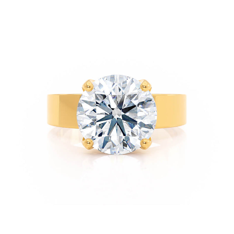 REGENT - Round Lab Diamond 18k Yellow Gold Solitaire