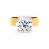 REGENT - Round Lab Diamond 18k Yellow Gold Solitaire
