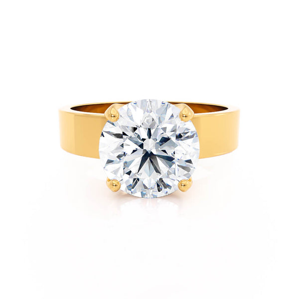 REGENT - Round Lab Diamond 18k Yellow Gold Solitaire