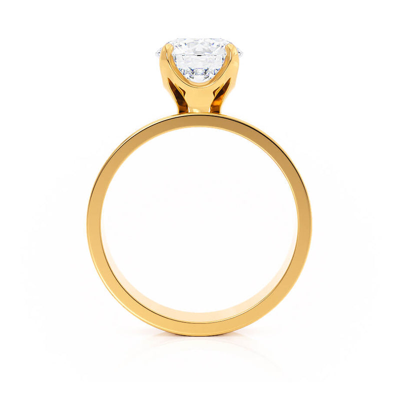 REGENT - Round Lab Diamond 18k Yellow Gold Solitaire