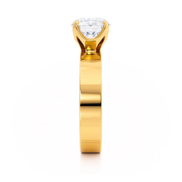 REGENT - Round Lab Diamond 18k Yellow Gold Solitaire