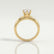 SERENA - Round Lab Diamond 18k Yellow Gold Solitaire