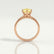 SERENITY - Round Yellow Lab Diamond 18k Rose Gold Solitaire Ring