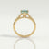 SLOANE - Pear Green Lab Diamond 18k Yellow Gold Petite Solitaire