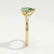 SLOANE - Pear Green Lab Diamond 18k Yellow Gold Petite Solitaire