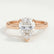 SLOANE - Pear Lab Diamond 18k Rose Gold Petite Solitaire