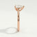 SLOANE - Pear Lab Diamond 18k Rose Gold Petite Solitaire