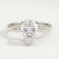 SLOANE - Pear Lab Diamond 950 Platinum Petite Solitaire