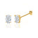 SAVANNAH - Oval Lab Diamond 18k Yellow Gold Stud Earrings Earrings Lily Arkwright