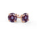 SENA - Round Alexandrite 18k Rose Gold Stud Earrings Earrings Lily Arkwright