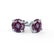 SENA - Round Alexandrite 950 Platinum Stud Earrings Earrings Lily Arkwright