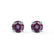 SENA - Round Alexandrite 18k White Gold Stud Earrings Earrings Lily Arkwright