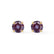 SENA - Round Alexandrite 18k Yellow Gold Stud Earrings Earrings Lily Arkwright