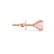 SENA - Round Champagne Sapphire 18k Rose Gold Stud Earrings Earrings Lily Arkwright