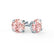 SENA - Round Champagne Sapphire 18k White Gold Stud Earrings Earrings Lily Arkwright