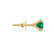 SENA - Round Emerald 18k Yellow Gold Stud Earrings Earrings Lily Arkwright