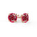 SENA - Round Ruby 18k Rose Gold Stud Earrings Earrings Lily Arkwright
