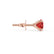 SENA - Round Ruby 18k Rose Gold Stud Earrings Earrings Lily Arkwright