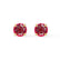 SENA - Round Ruby 18k Yellow Gold Stud Earrings Earrings Lily Arkwright