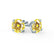 SENA - Round Yellow Sapphire 18k White Gold Stud Earrings Earrings Lily Arkwright