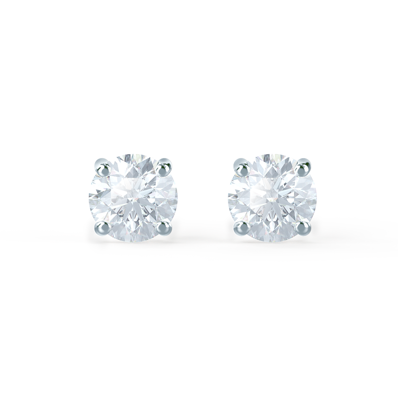 SENA - Certified Lab Diamond 18k White Gold Stud Earrings Earrings Lily Arkwright