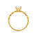 HOPE - Oval Lab Diamond 18k Yellow Gold Shoulder Set Ring