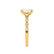 HOPE - Oval Lab Diamond 18k Yellow Gold Shoulder Set Ring