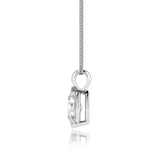 TALULLA - Marquise Lab Diamond 2 Claw Pendant 950 Platinum Pendant Lily Arkwright