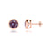 TYME - Beze Edge Alexandrite Earrings 18k Rose Gold Earrings Lily Arkwright