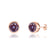 TYME - Beze Edge Alexandrite Earrings 18k Rose Gold Earrings Lily Arkwright